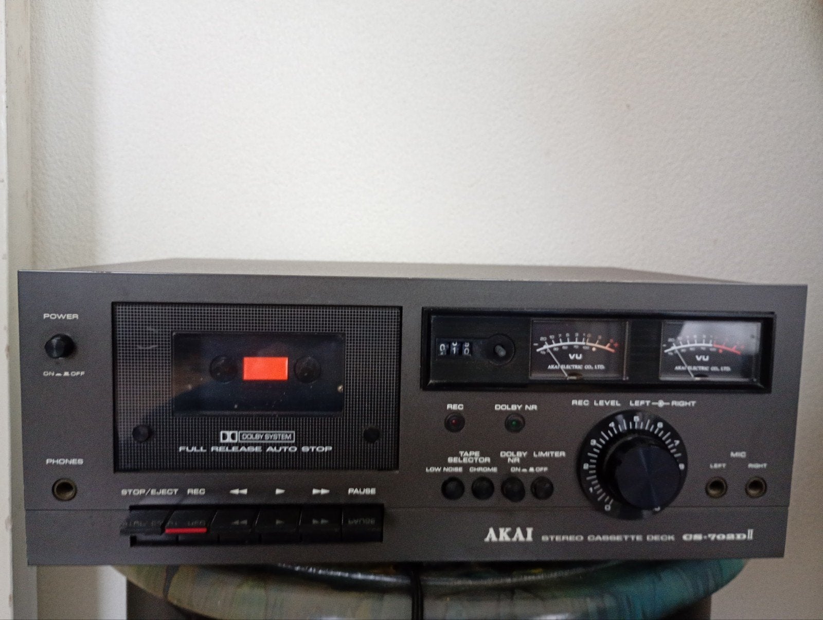 AKAI GS 702 D2 Stereo Cassettedeck - Vintage Audio, Audio, Tv en Foto, Cassettedecks, Ophalen of Verzenden, Enkel, Akai, Tape counter