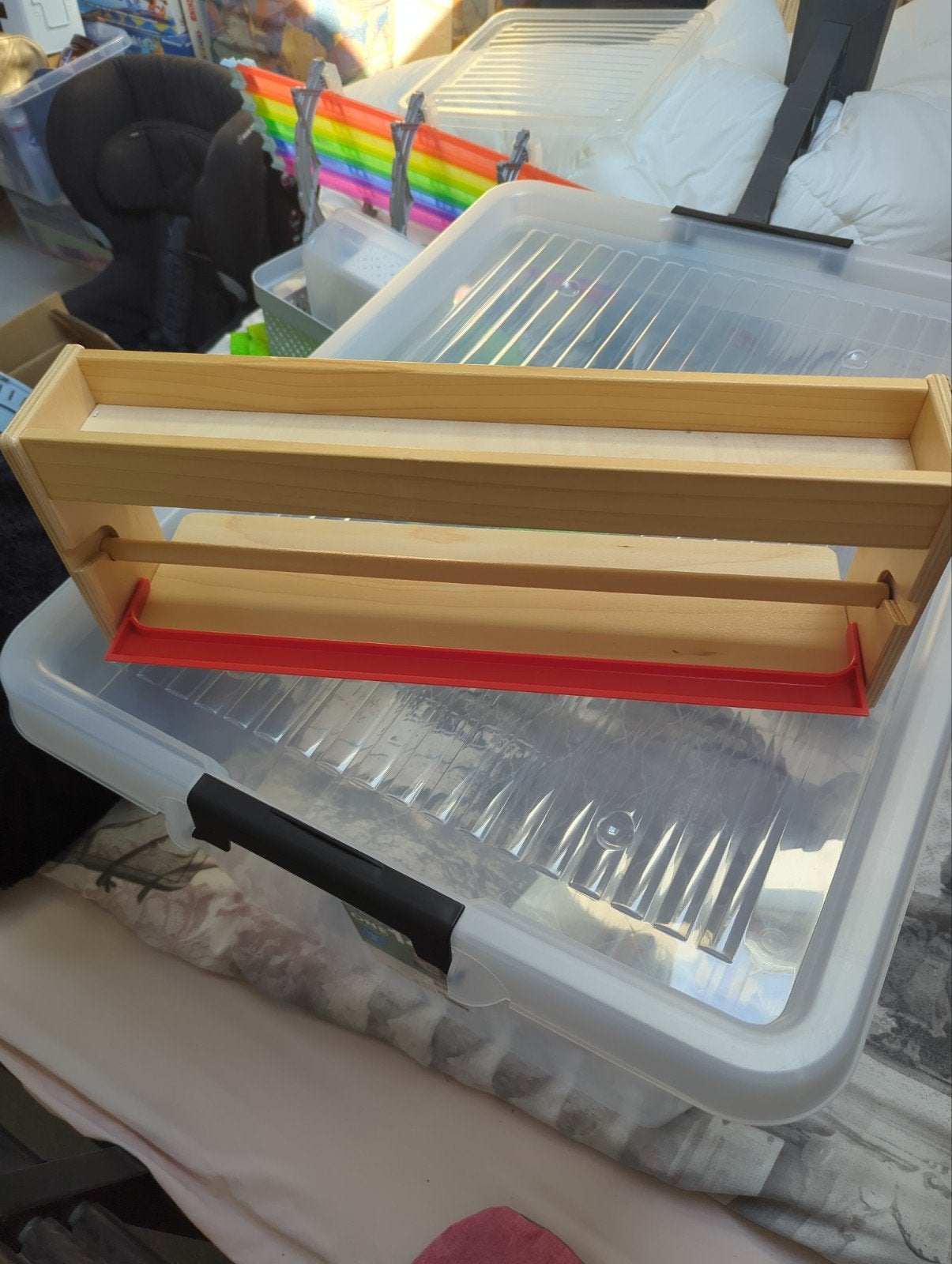 Houten houder voor tekenrol, Ophalen, Gebruikt, Overige typen