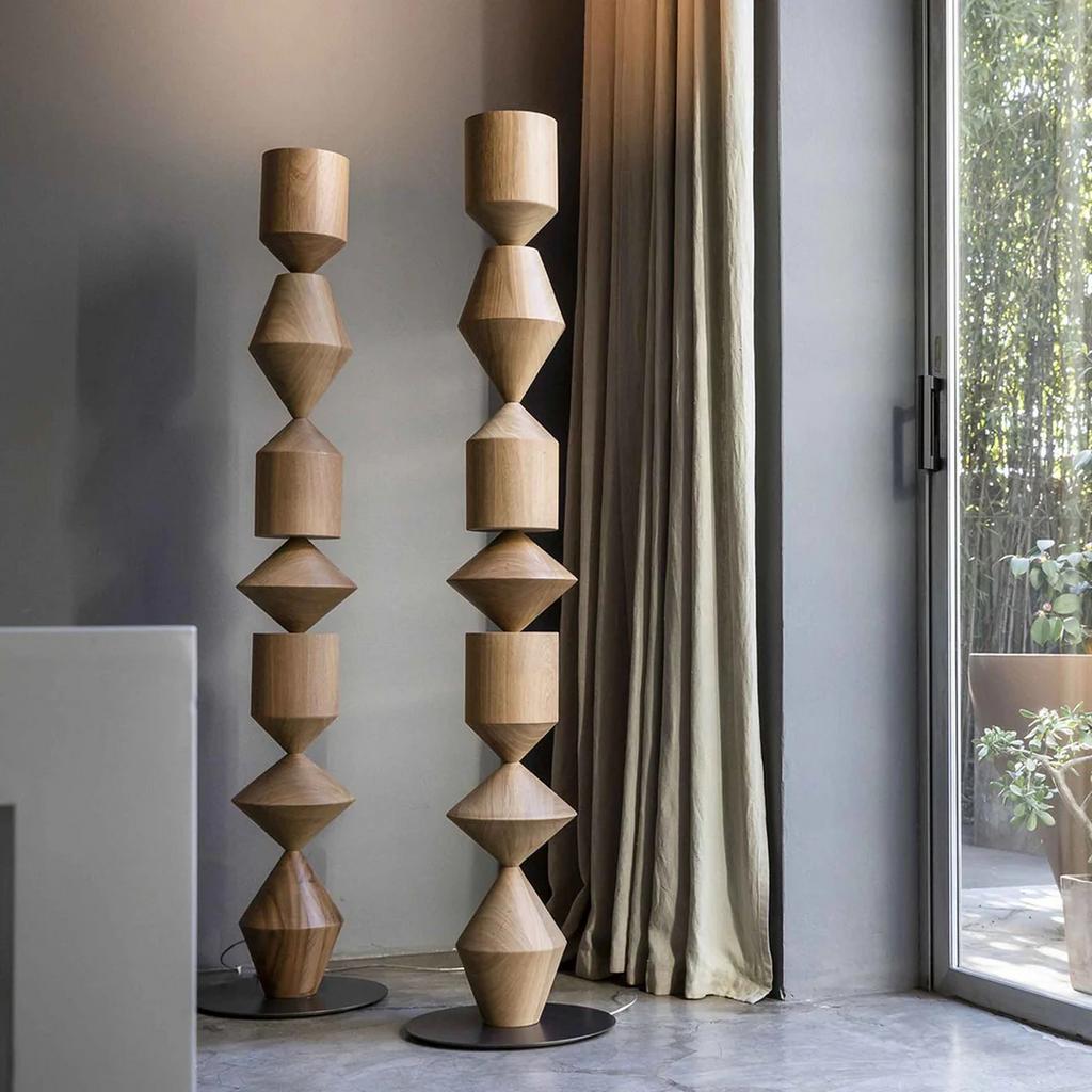 Mogg lamp COSTANTINA NIEUW, Ophalen, Nieuw, Hout, 150 tot 200 cm