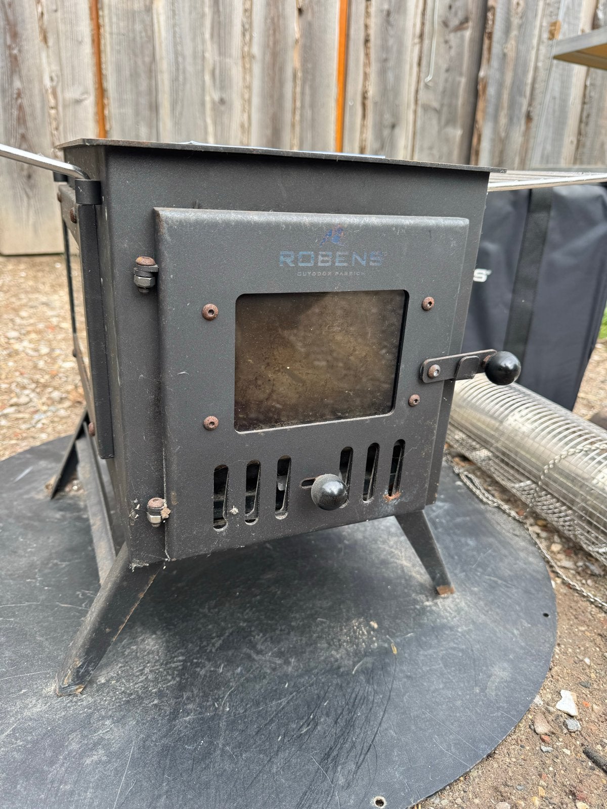 Robens Hunter Tent Stove - Houtkachel incl extra bodemplaat, Ophalen, Gebruikt
