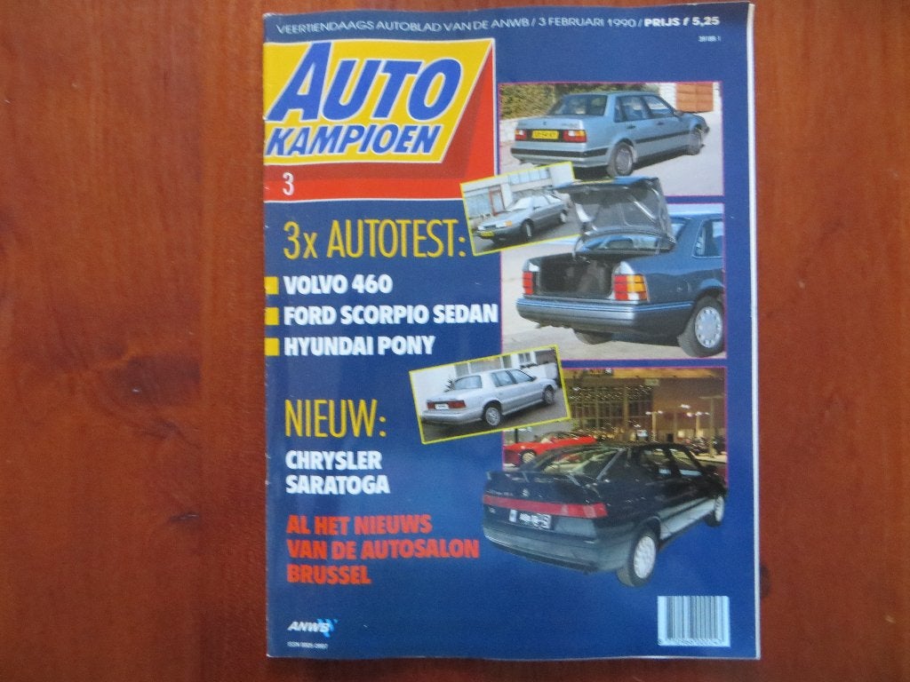 Autokampioen 3 1990 Saratoga, Scorpio sedan, 460, Pony, ASC, Ophalen of Verzenden, Zo goed als nieuw, Volvo