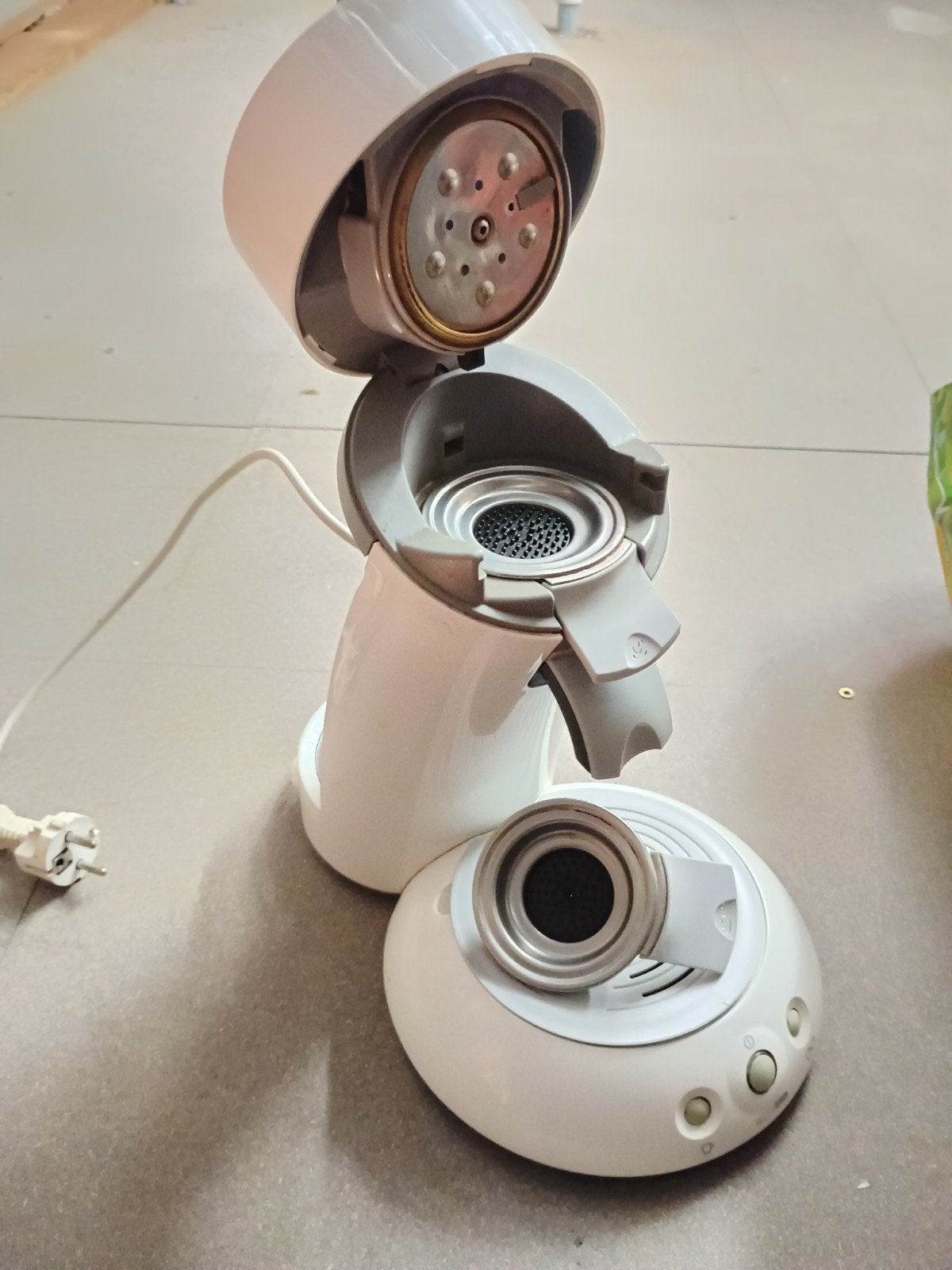 Philips Senseo Koffiezetapparaat - Blauw en Wit, Witgoed en Apparatuur, Gebruikt, Koffiemachine, Ophalen of Verzenden, 2 tot 4 kopjes