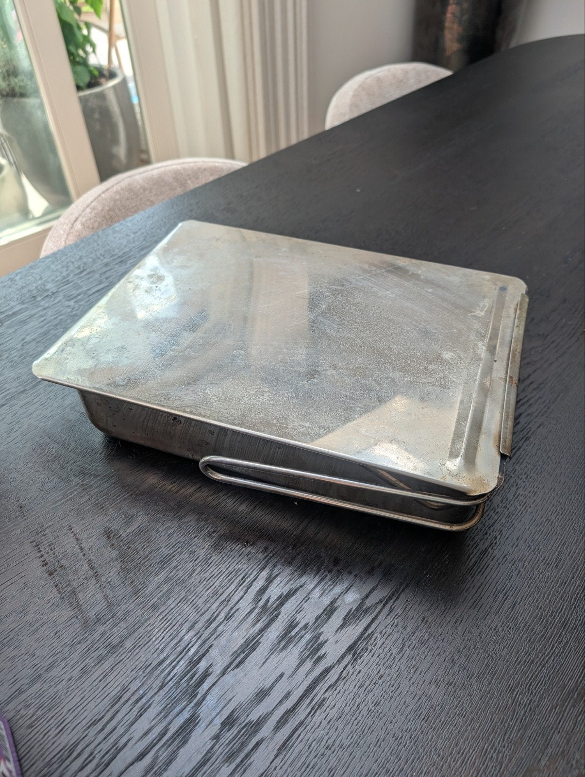 Camerons Rookoven RVS 38 x 28 x 8,5 cm, Ophalen of Verzenden, Rond, Metaal