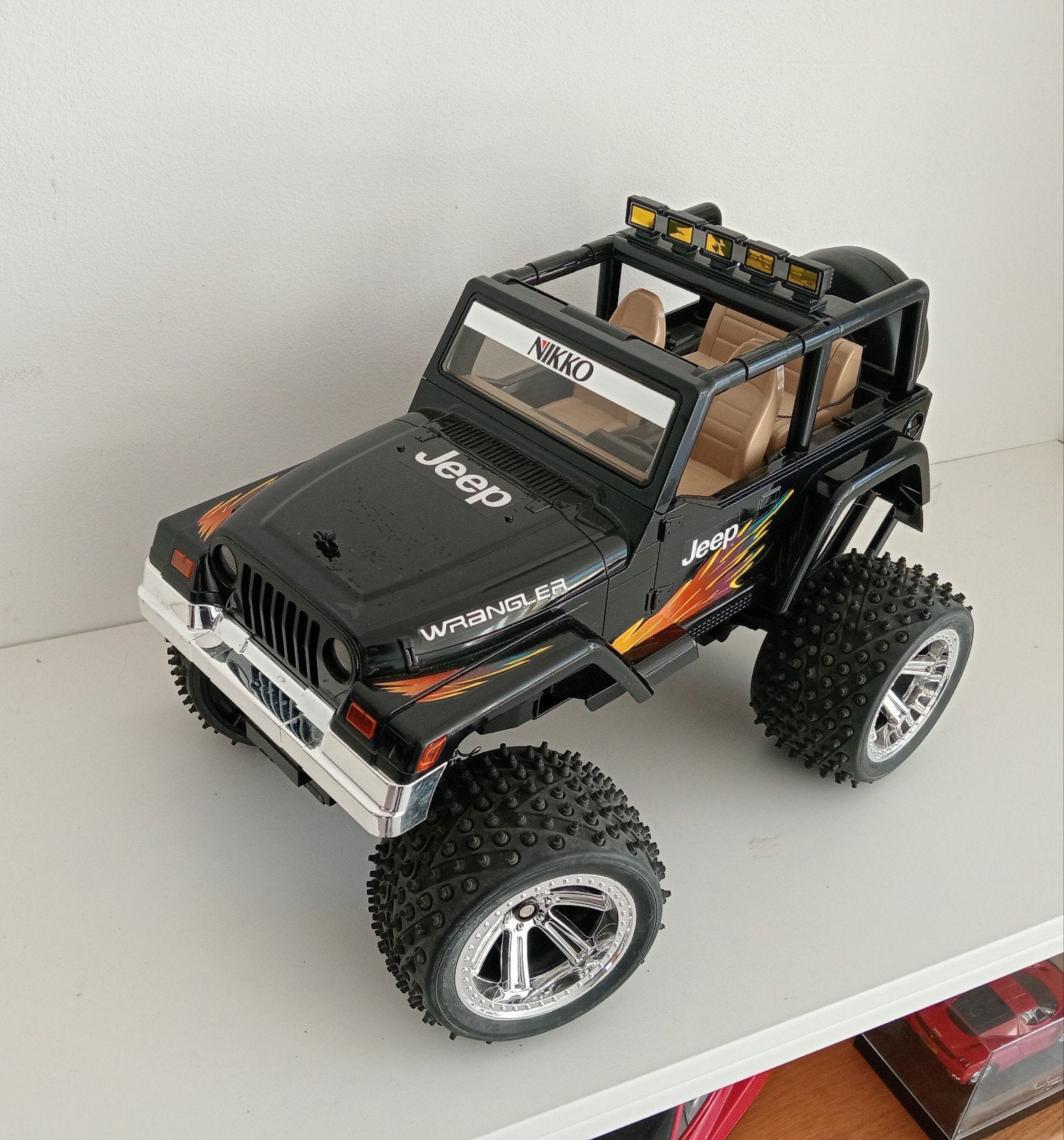 Grote RC Nikko Jeep Wrangler 1:10, Ophalen of Verzenden, Overige schalen