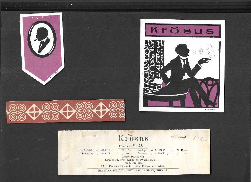 Etiket scan V5394, Ophalen of Verzenden, Gebruikt, Sigarenbandjes