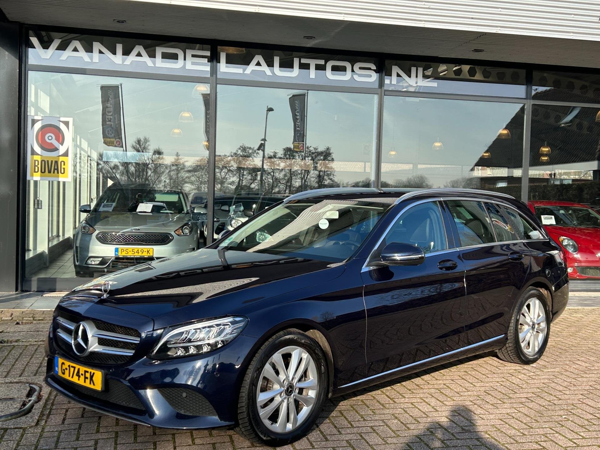 Mercedes-Benz C-klasse Estate 220 d Advantage Navi Camera LE, Auto's, Dealer onderhouden, Achterwielaandrijving, 4 cilinders, Blauw