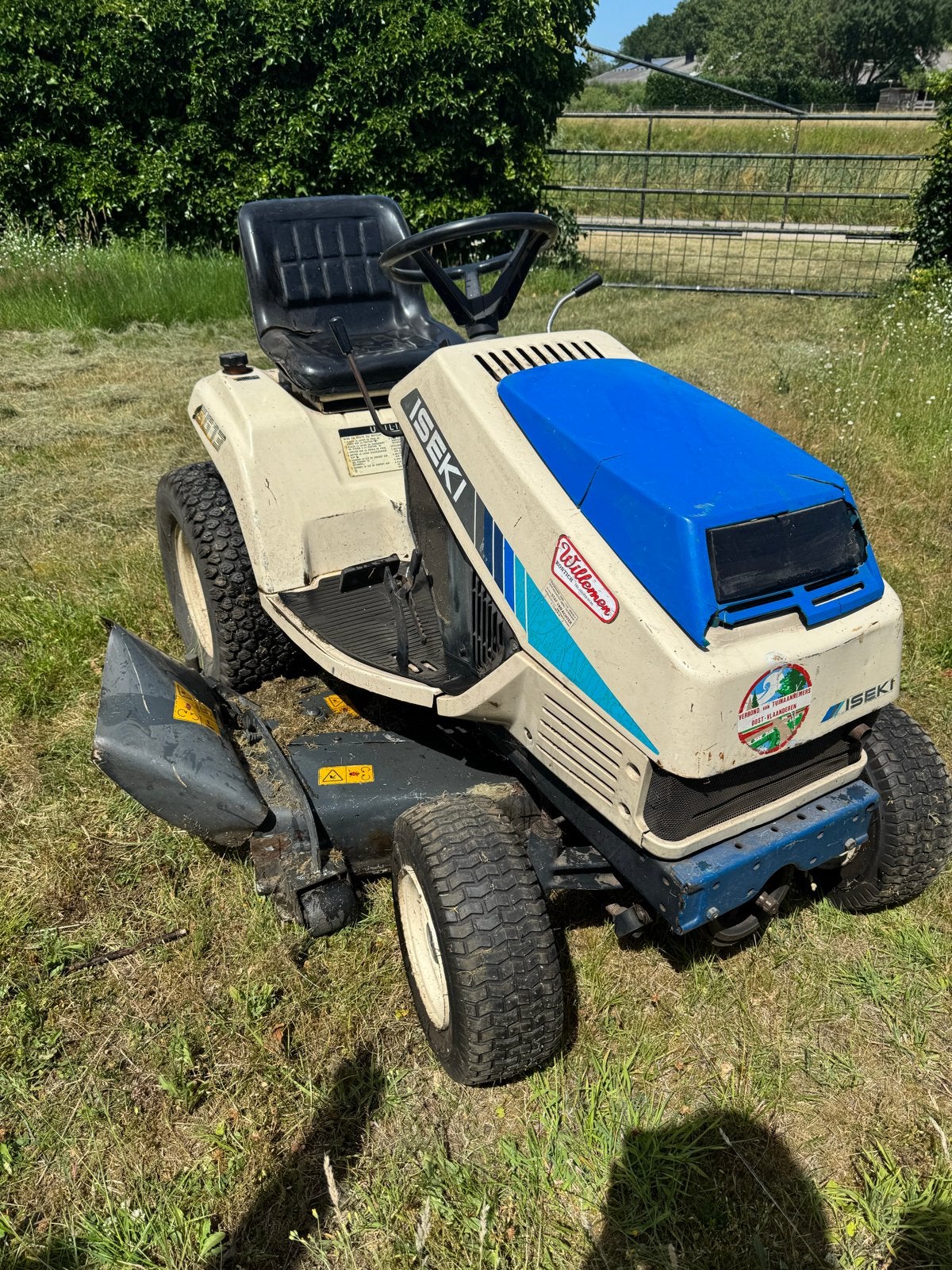 Iseki SG13 Zitmaaier - Krachtige Diesel Grasmaaier, Tuin en Terras, Grasmaaiers, Ophalen, Cirkelmaaier, Gebruikt, Benzine-grasmaaier