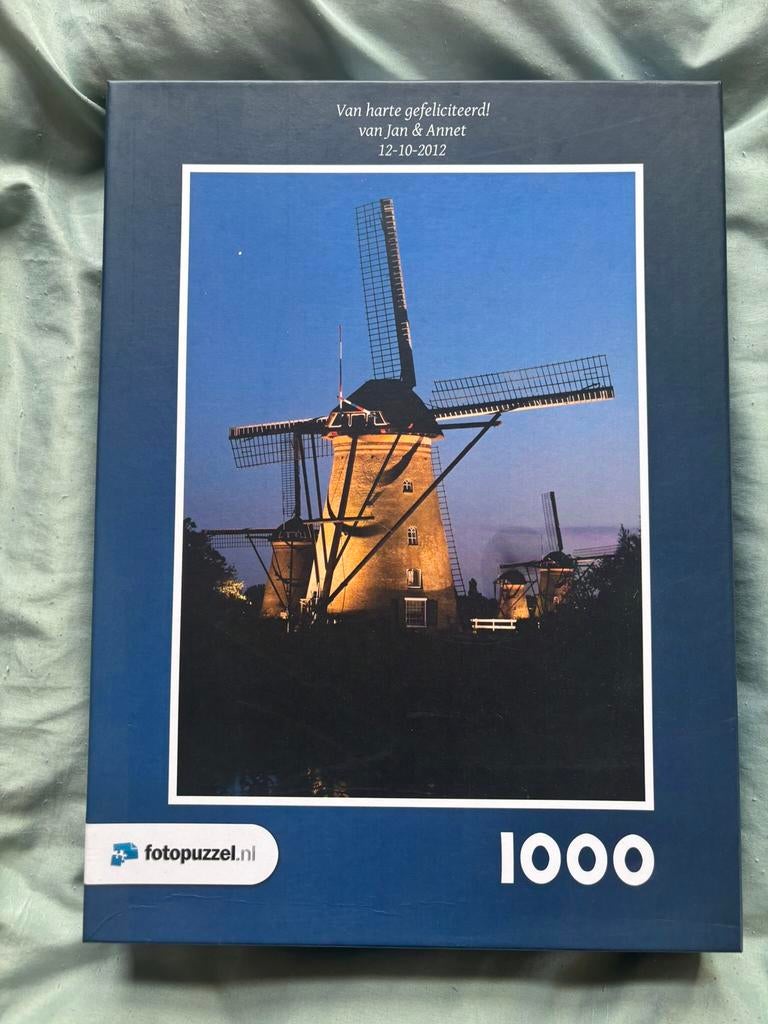 Legpuzzel Windmolen 1000 stukjes compleet, Ophalen of Verzenden, 500 t/m 1500 stukjes, Zo goed als nieuw, Legpuzzel