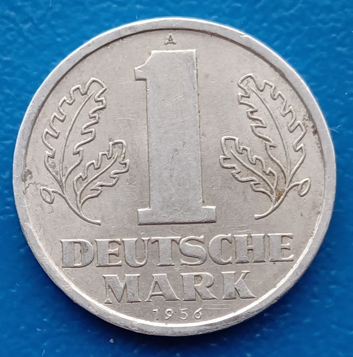 DDR 1 mark - 1956, Verzenden, Duitsland, Losse munt