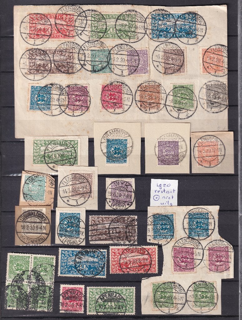 D189) 1920 restant Schlesvig onuitgezocht origineel, Verzenden, Buitenland