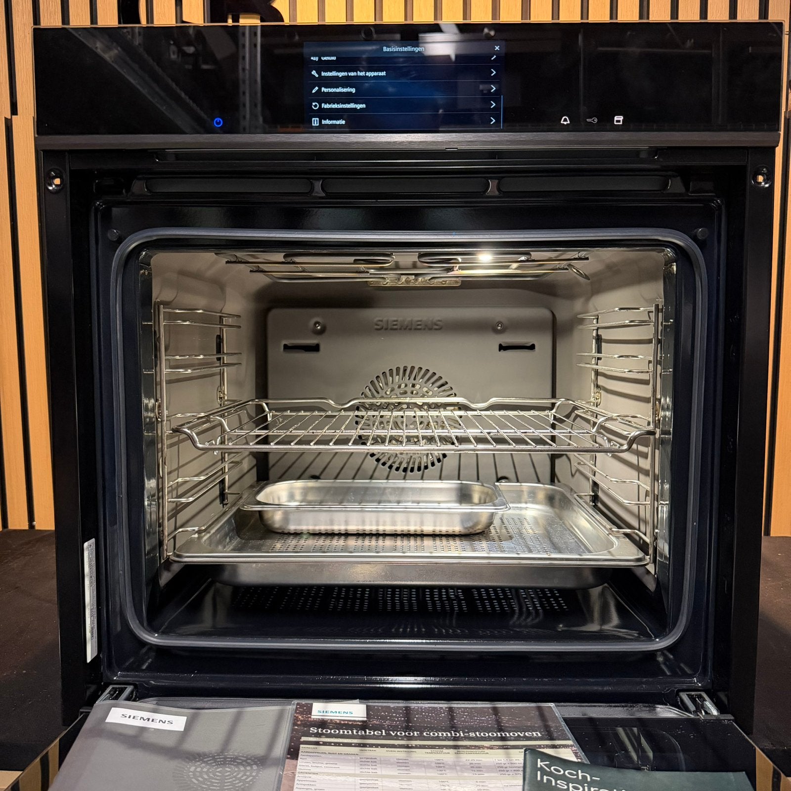 Luxe Siemens Combi stoom oven XXL display showroom Wifi 60cm, Witgoed en Apparatuur, Ovens, Ophalen, Hete lucht, 60 cm of meer