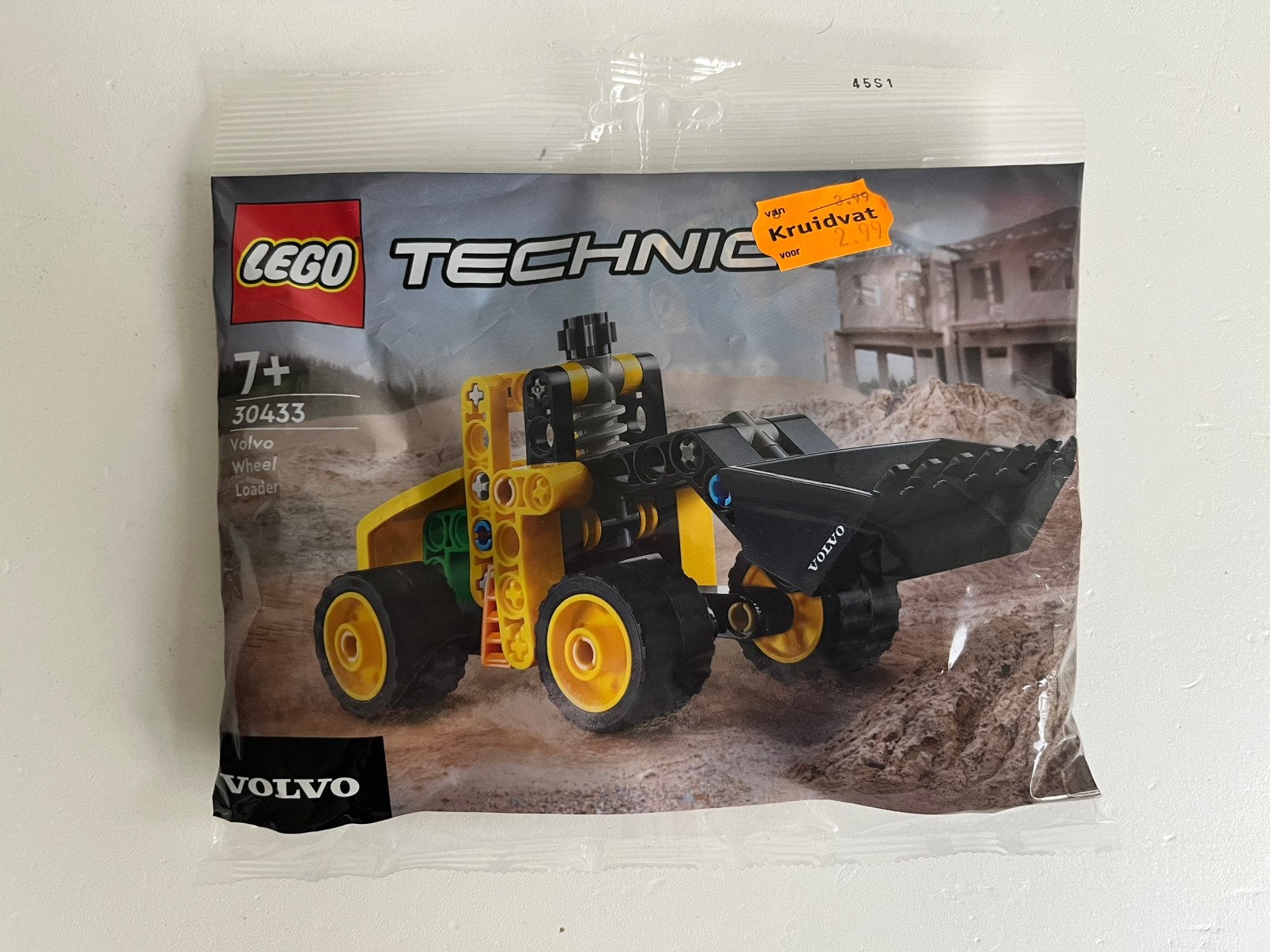 LEGO Technic 30433 Volvo Wheel Loader polybag Nieuw in seal, Lego, Nieuw, Ophalen of Verzenden, Technic