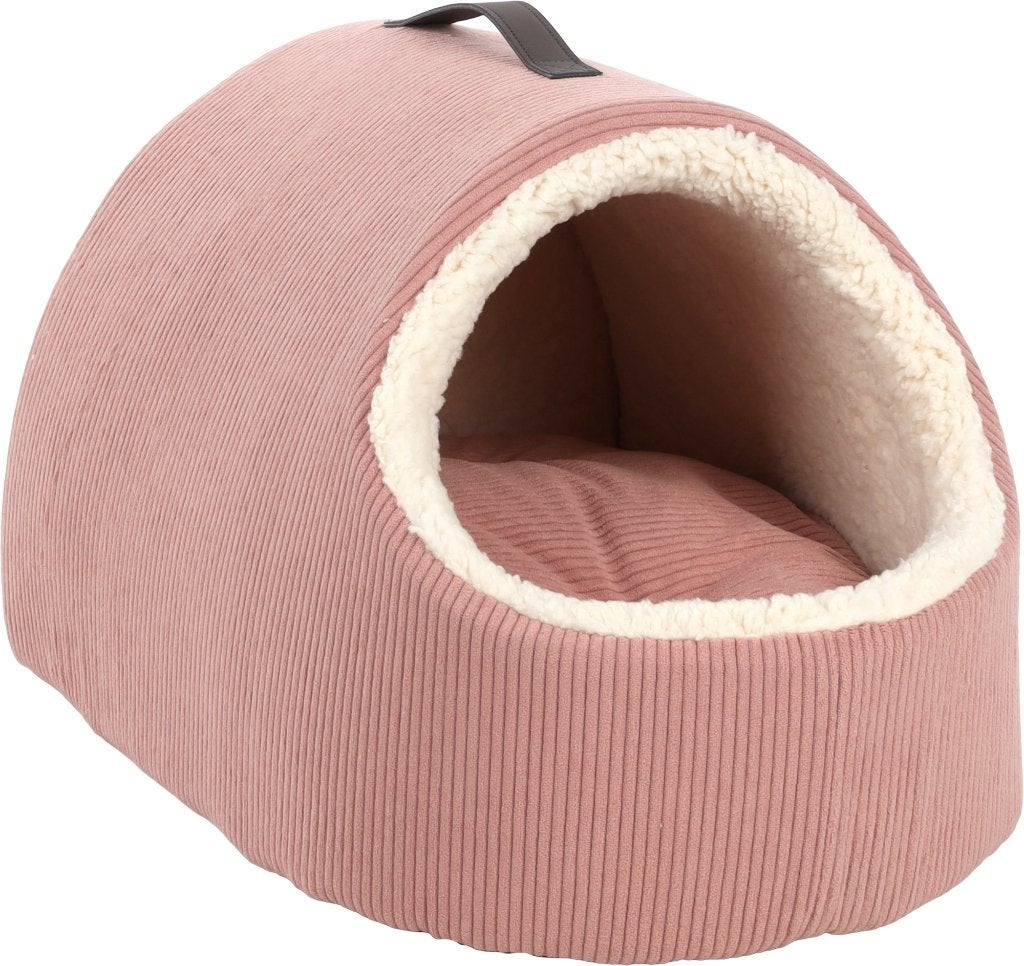 Hondenmand iglo Mila ribstof roze van € 59,99 voor € 44,95, Dieren en Toebehoren, ., Flamingo, Nieuw, Ophalen of Verzenden