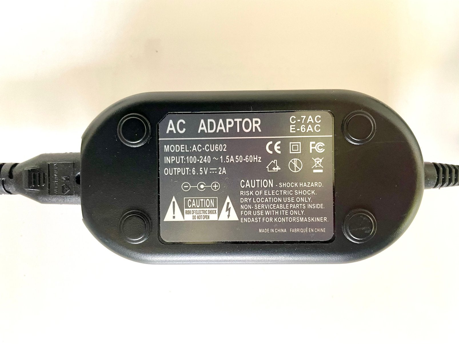 AC Adapter C-7AC E-6AC voor Olympus camera's, Ophalen of Verzenden, Zo goed als nieuw, Overige typen