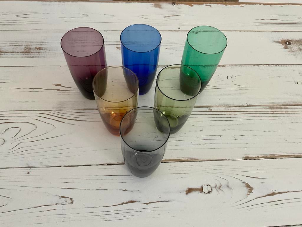 Complete Set van 6 Carnaval longdrinkglazen, Max Verboeket, Ophalen of Verzenden