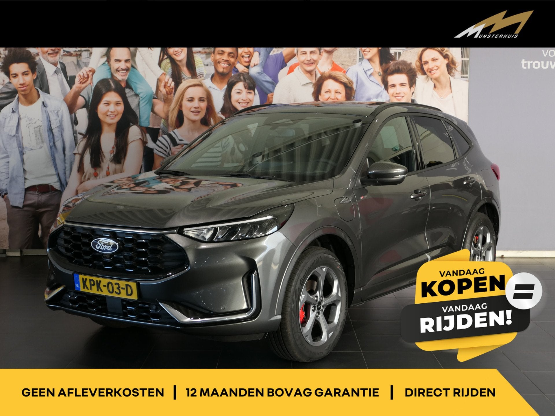 Ford Kuga 2.5 PHEV ST-Line X - Elektr. Panoramadak - 360 cam