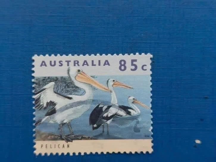 Postzegel Australie 1994 Bedreigde dieren Pelikaan 10-07, Postzegels en Munten, Ophalen of Verzenden, Gestempeld