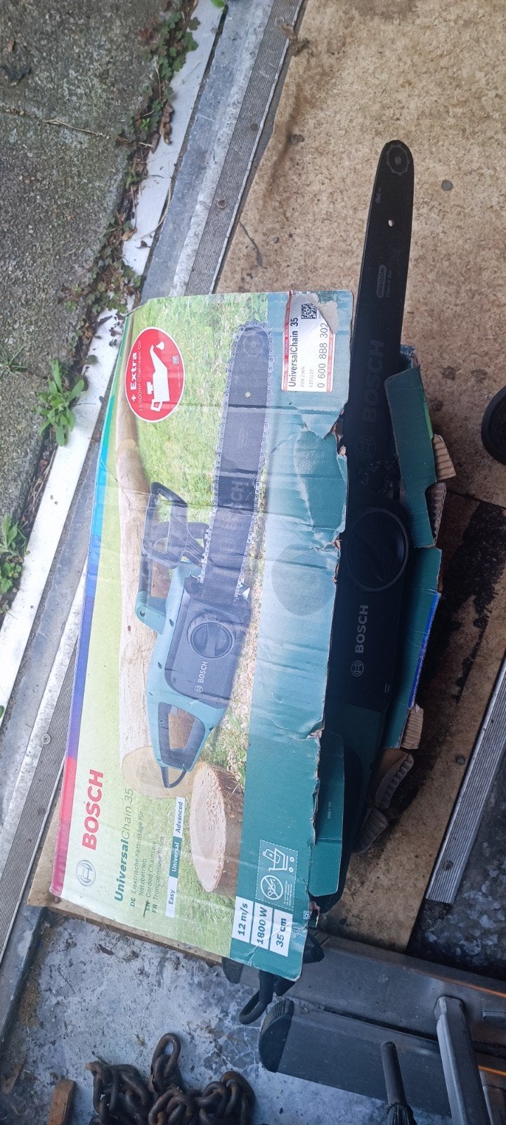 Bosch kettingzaag elektrisch, Ophalen, Nieuw