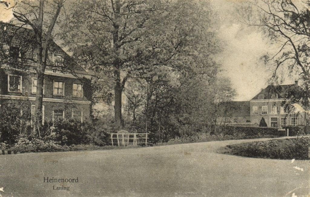 Heinenoord, Laning - B-keus - 1925 gelopen, Verzamelen, Ophalen of Verzenden, 1920 tot 1940, Gelopen, Noord-Brabant