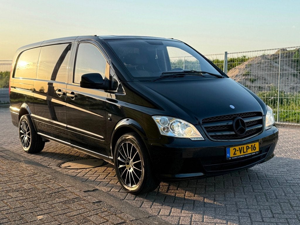 Mercedes-Benz Vito 122 CDI 320 V6 Lang 224PK Bj 2011 Xenon A, Auto's, Automaat, Euro 5, Achterwielaandrijving, Zwart