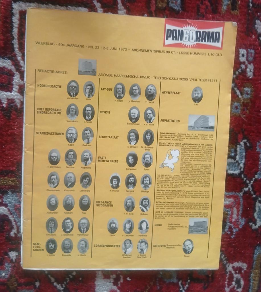 Panorama weekblad uit 1973 - Zeldzaam verzamelobject, Ophalen, Gelezen, Overige typen