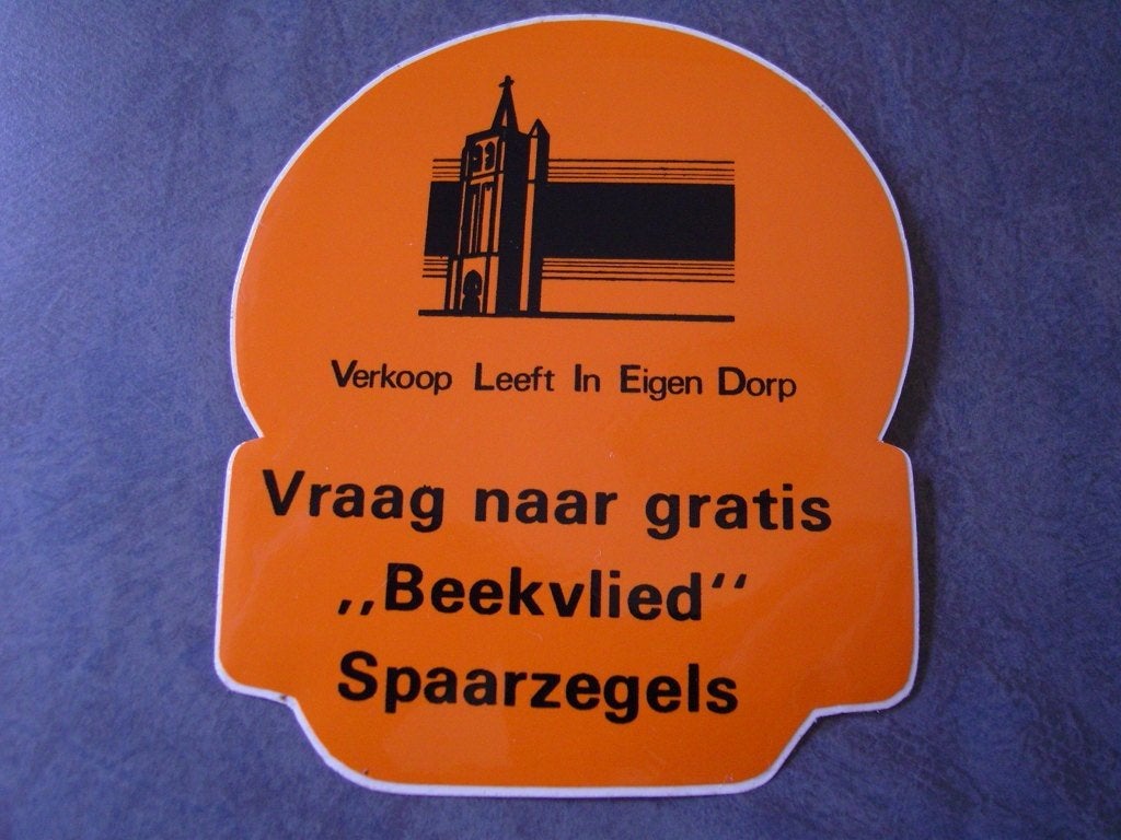 sticker vraag naar BEEKVLIED spaarzegels, Verzamelen, Ophalen, Zo goed als nieuw