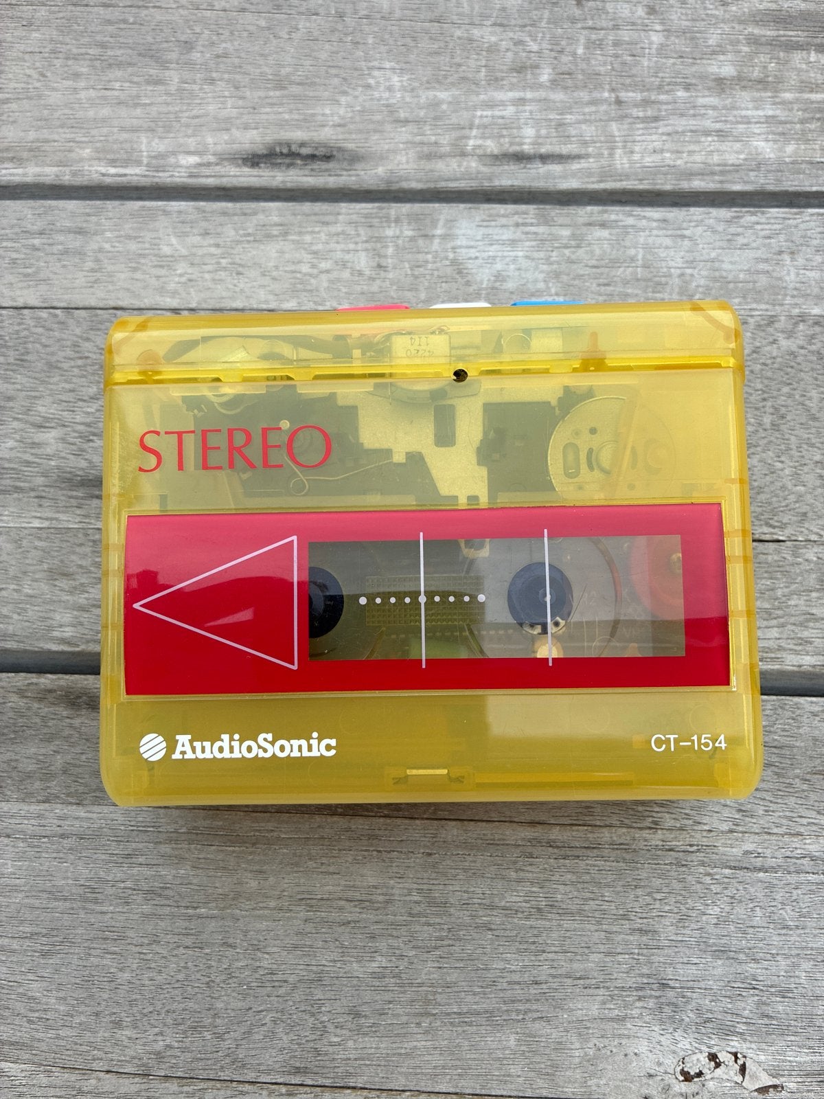 AudioSonic CT-154 Stereo Cassette Speler - Geel, Ophalen of Verzenden, Walkman