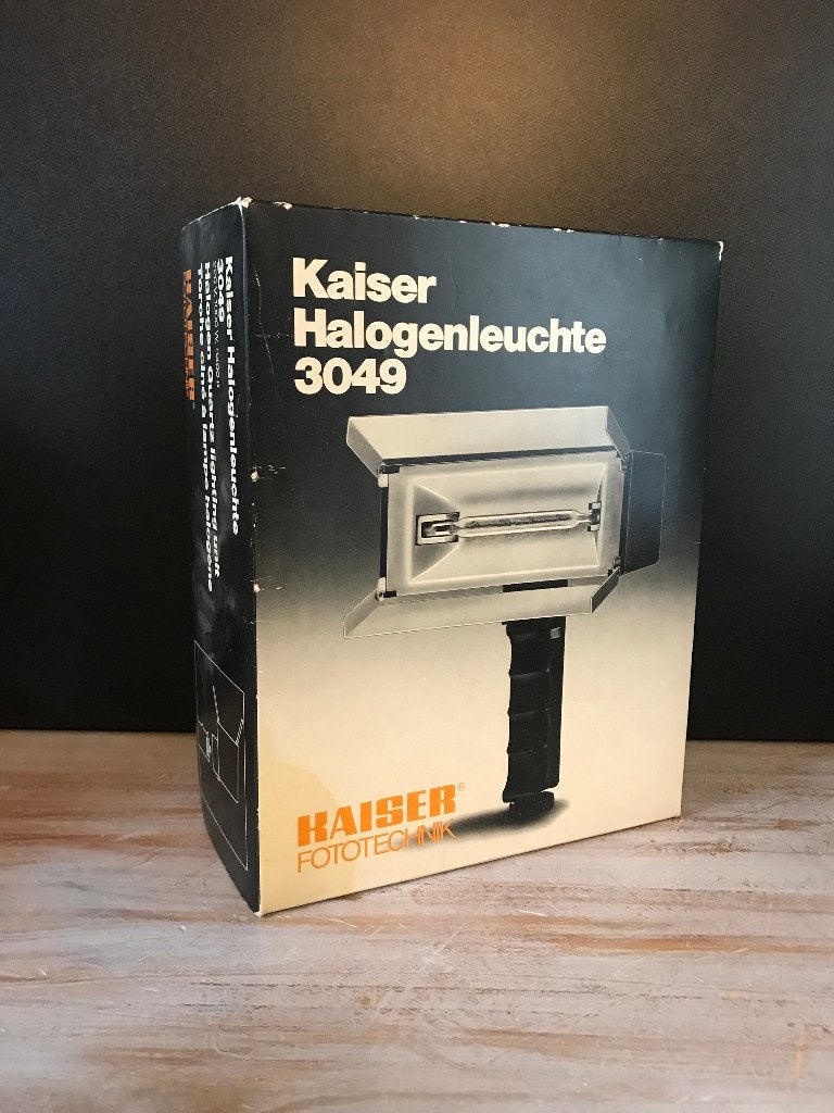 Vintage Kaiser fotocamera- of videolamp halogenleuchte 3049, Ophalen of Verzenden, 1960 tot 1980, Flitser