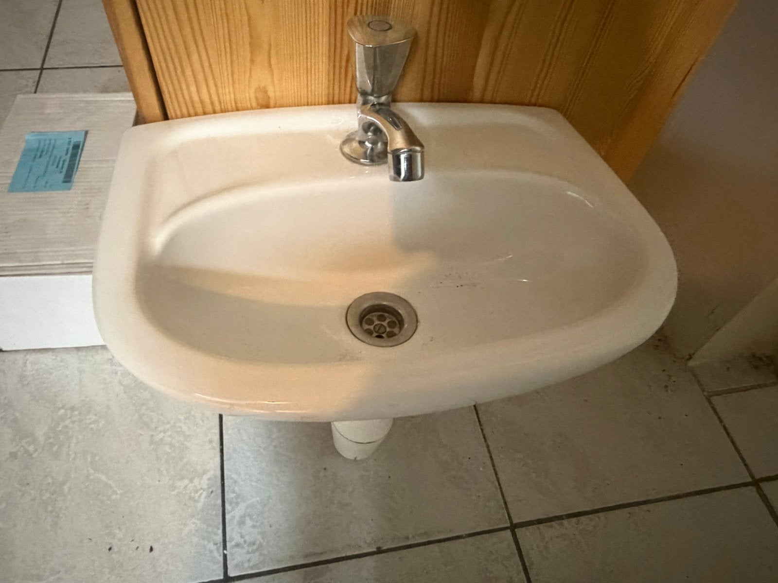 Compact WC fonteintje met kraan, Ophalen, Gebruikt, Chroom, Wastafel
