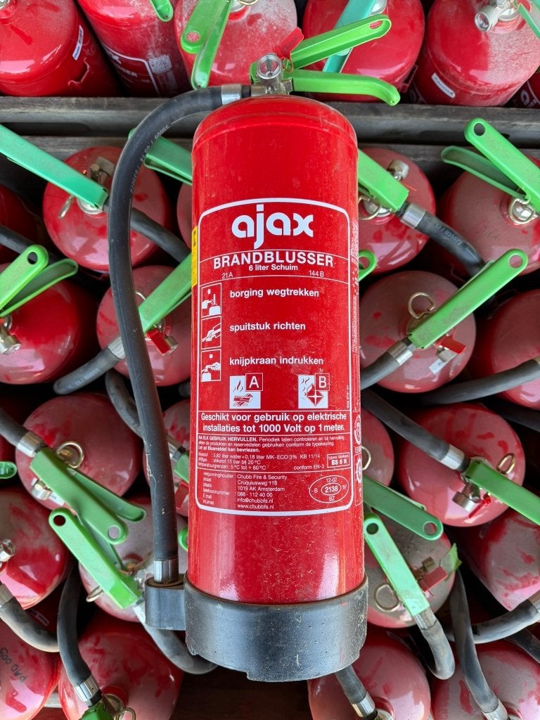 100-150 brandblussers voor BHV oefening | schuim 6 liter, Ophalen, Gebruikt, Brandblusser