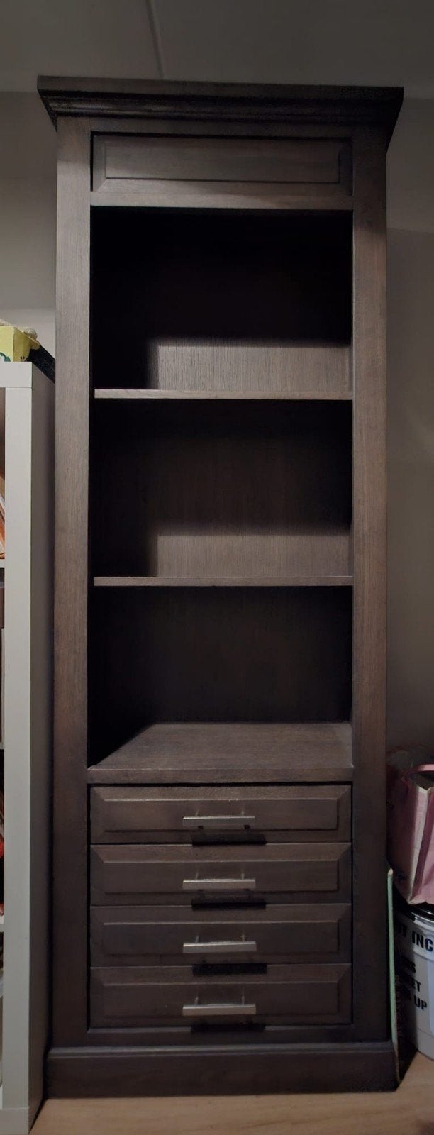 Mooie boekenkast met 3 lades en 3 schappen, Huis en Inrichting, Kasten | Boekenkasten, Gebruikt, 50 tot 100 cm, 200 cm of meer