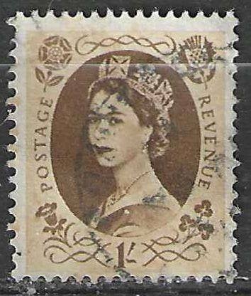 Groot-Brittannie 1952/1954 - Yvert 276 - Elisabeth II (ST), Verzenden, Gestempeld
