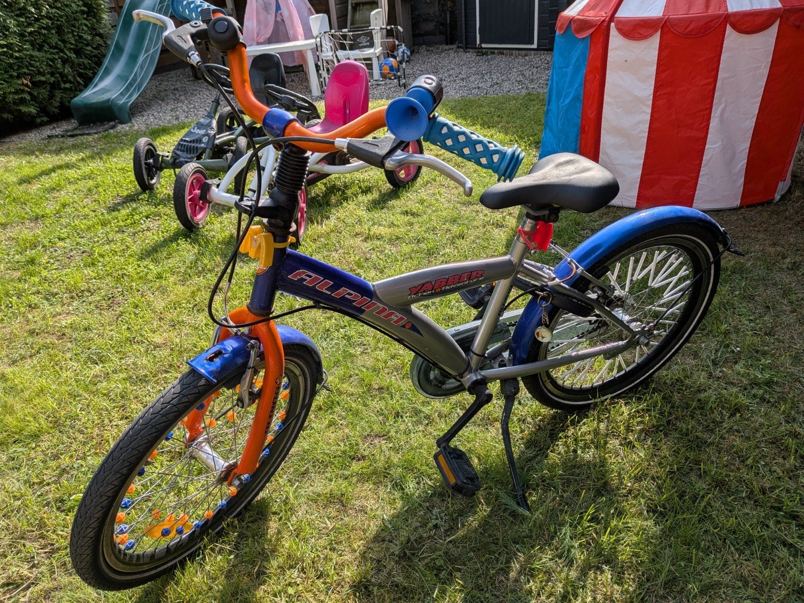 2x Kinderfietsen: BMX & Alpina Yabber - Jongens & Meisjes, Fietsen en Brommers, Ophalen, Gebruikt, 16 tot 20 inch, BMX Fun, Alpina