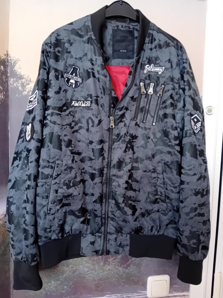 Mooie Gabbiano zomerjas met camouflageprint en patches, Ophalen of Verzenden, Zo goed als nieuw, Grijs, Gabbiano