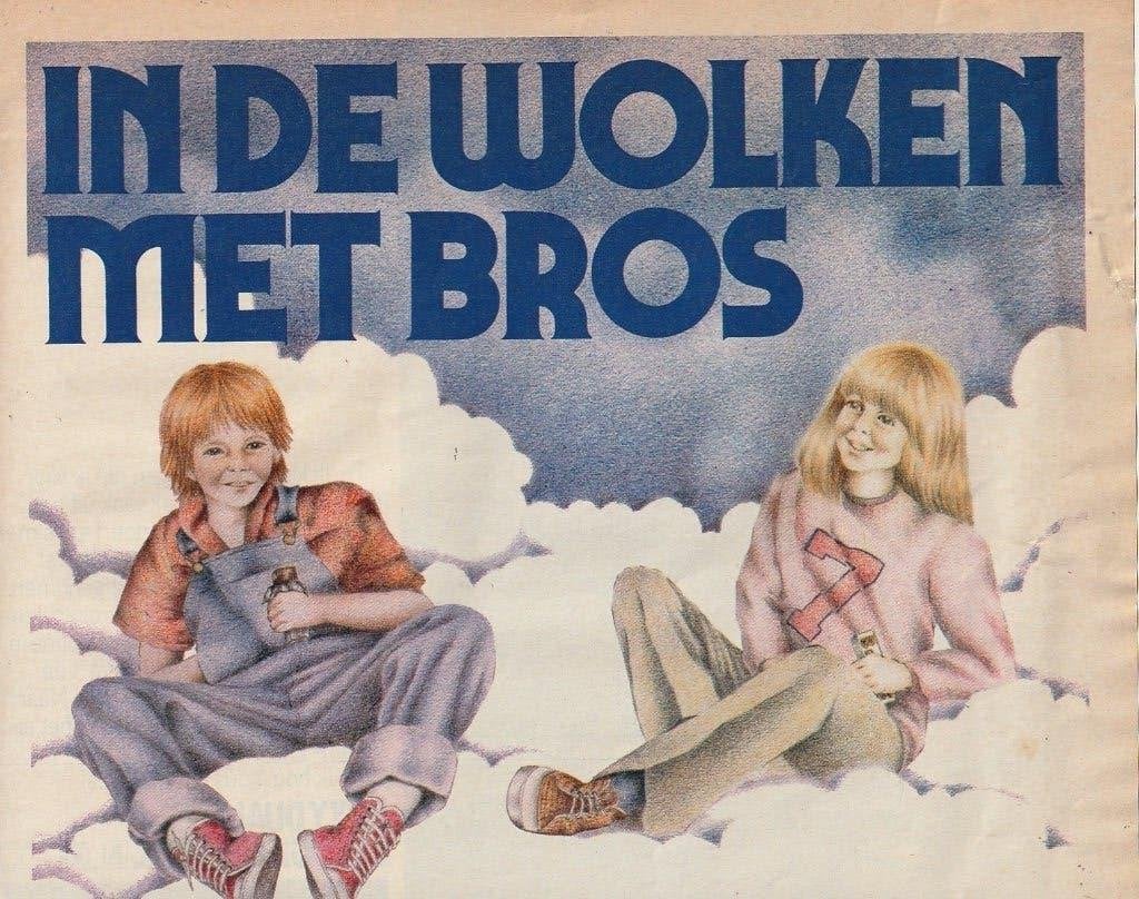 retro reclame 1980 Bros chocolade luchtig in wolken, Verzenden, Overige typen