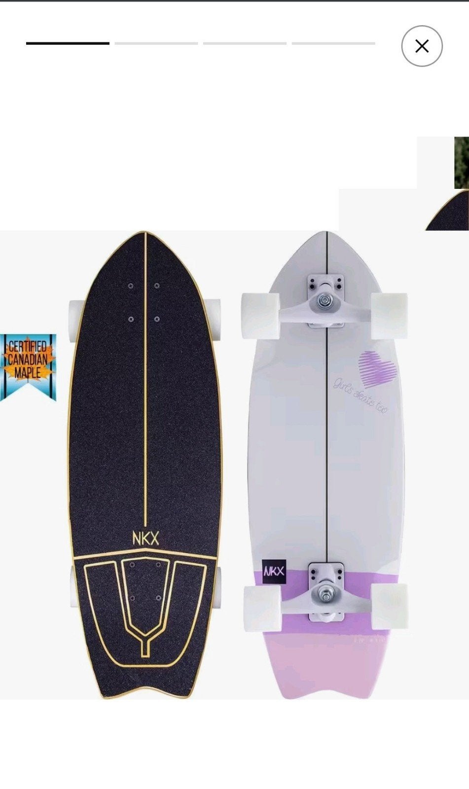 Skateboard NKX Maverick 29" Surfskate Barbara - Nieuw, Ophalen of Verzenden, Nieuw, Skateboard