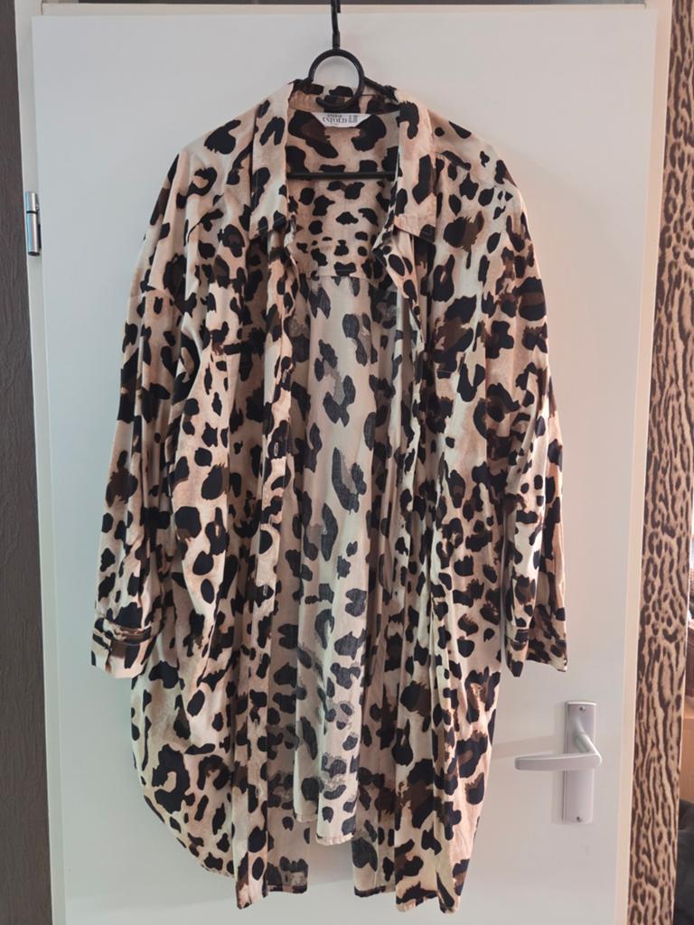 Studio UNTOLD Luipaardprint Blouse Maat 58/60, Studio UNTOLD, Bruin, Maat 46/48 (XL) of groter, Ophalen of Verzenden