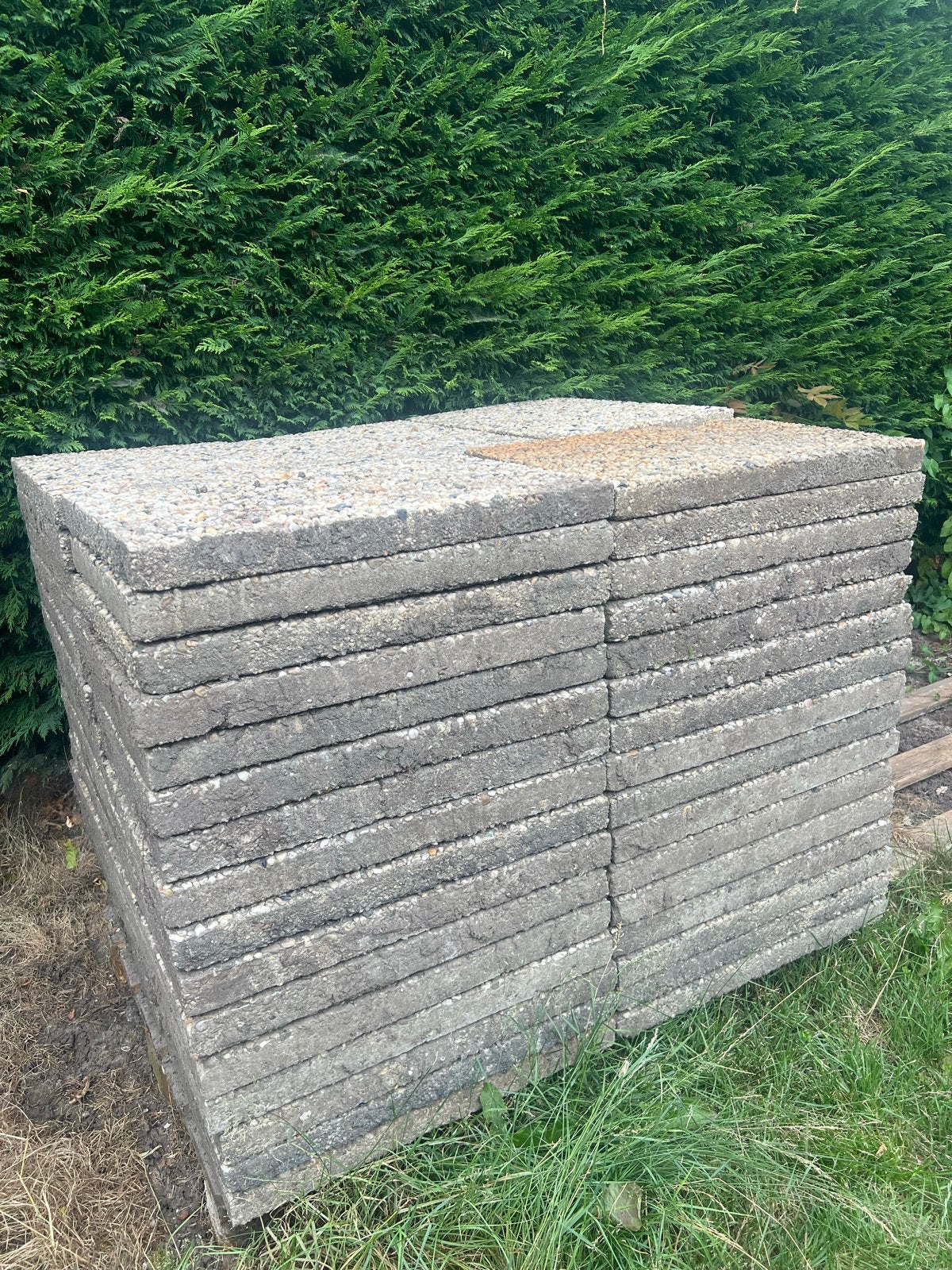 Gratis grindtegels 40x60x5 cm – ca. 19,2 m², Ophalen, Gebruikt, 10 m² of meer, Grind