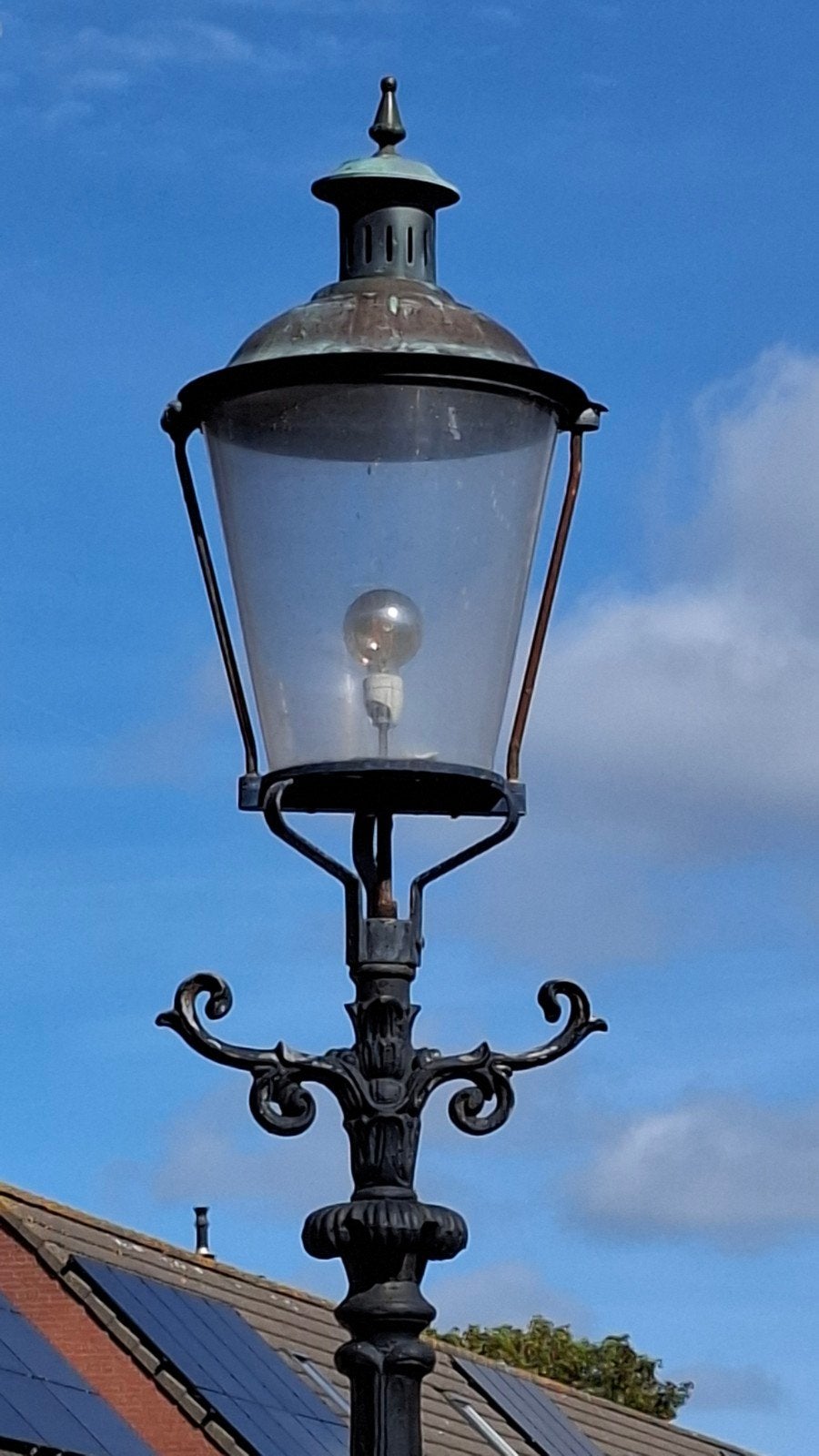Lantaarnpaal gietijzer 400 cm, Ophalen, Gebruikt, Minder dan 50 watt, Staande lamp