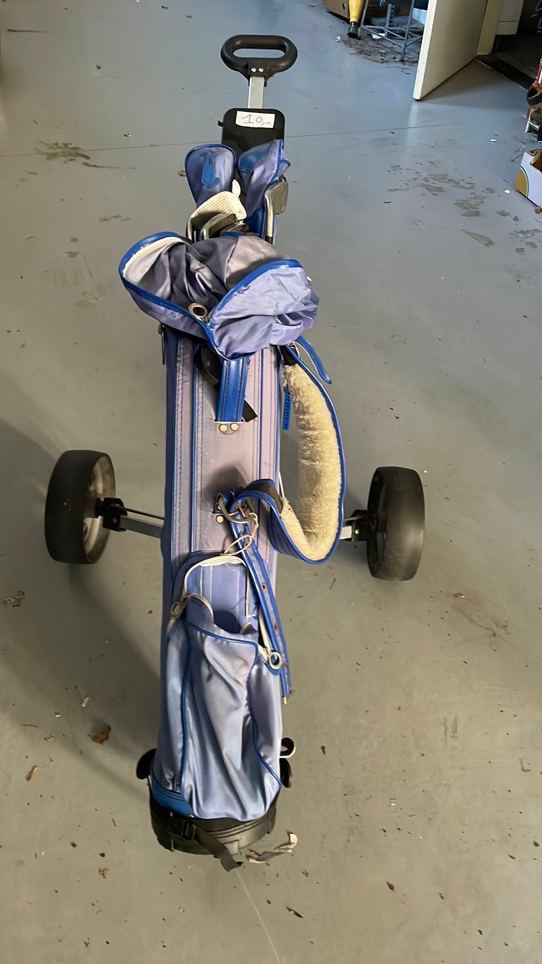 8 golfclubs met karretje, Ophalen, Gebruikt, Club