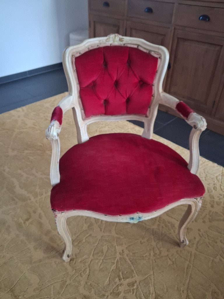 Antieke stoel Lodewijk XV Stijl, Antiek en Kunst, Ophalen