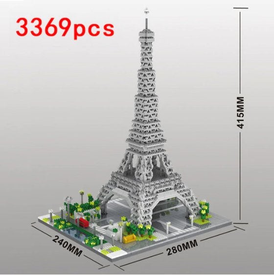 Eiffeltoren Nano Blocks - 3369 Stukjes - NIEUW, Overige merken, Onbekend, Nieuw, Ophalen of Verzenden