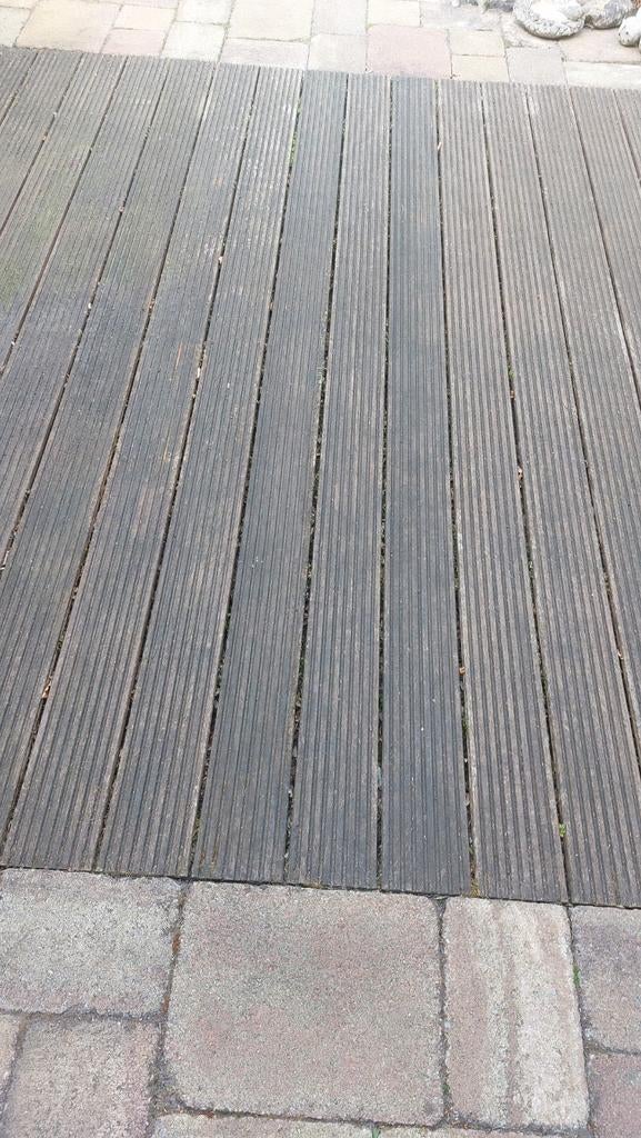 Gevraagd enkele vlonderplanken (zie foto), Tuin en Terras, Terrasdelen en Vlonders, Ophalen, Gebruikt, Hout