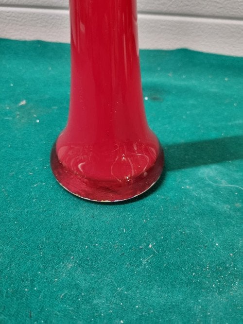 -	Vaas rood smal glas, Ophalen of Verzenden