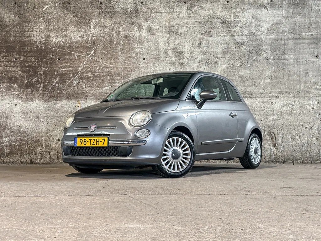 Fiat 500 0.9 85pk Twinair Turbo 2012 Grijs, Auto's, Voorwielaandrijving, Stof, 31 €/maand, 905 kg
