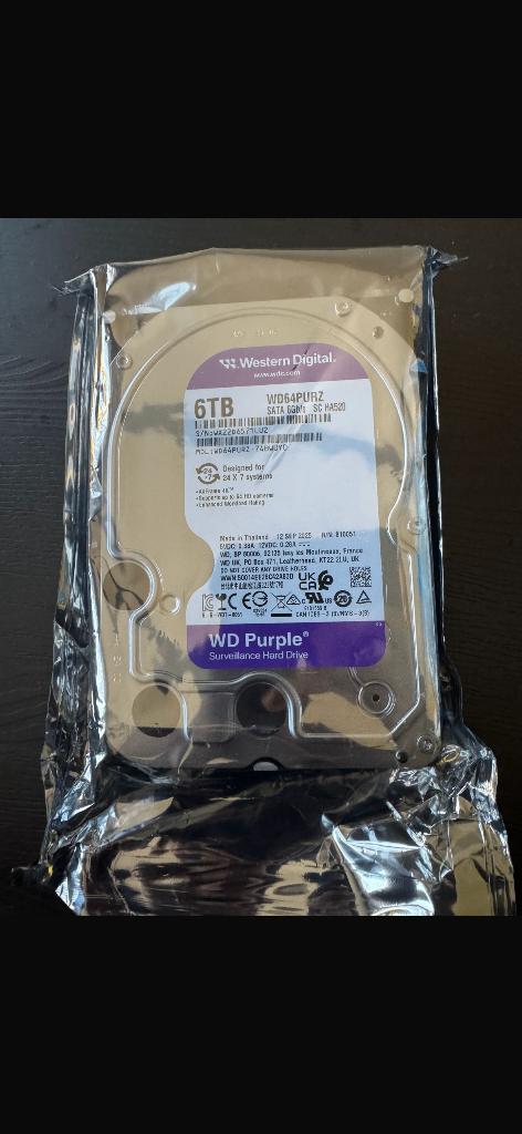 WD purple, Computers en Software, Harde schijven, Ophalen, Nieuw, Desktop, USB