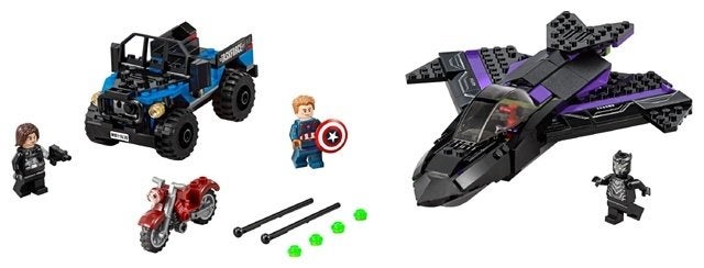 Lego Marvel 76047 Black Panther Pursuit, Compleet, Gebruikt, Marvel, Lego