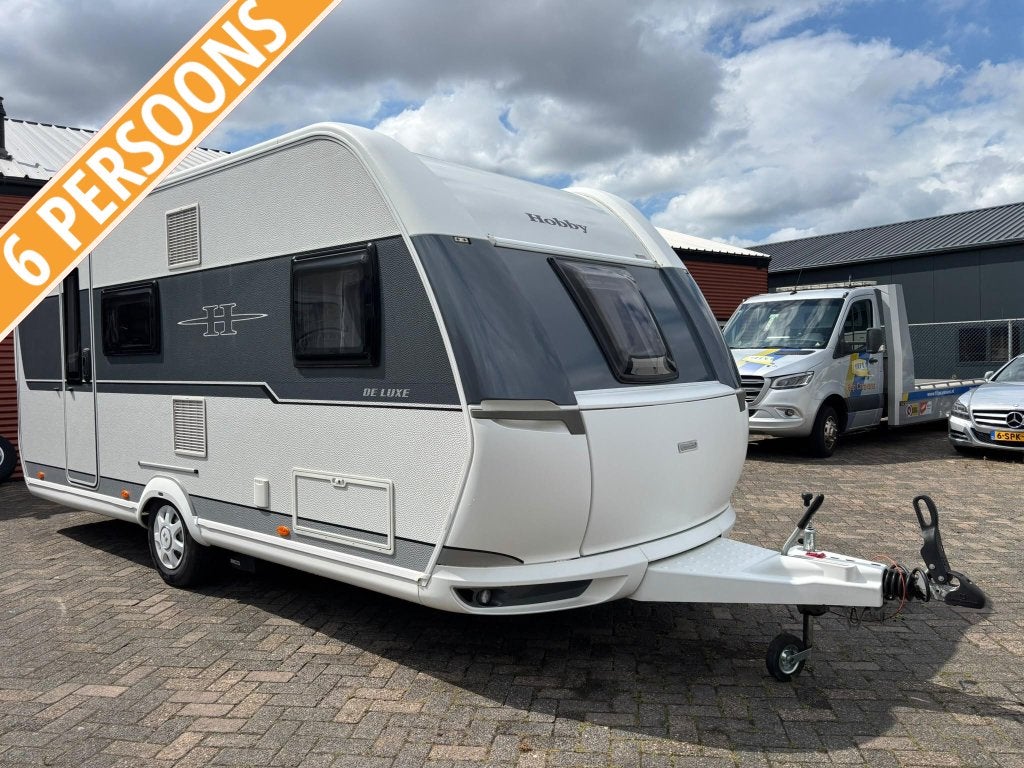 Hobby De Luxe 490KMF bj.2018, 5/6 persoons, Voortent / MOVER, Standaardzit, Hobby, Bedrijf, Tot en met 6