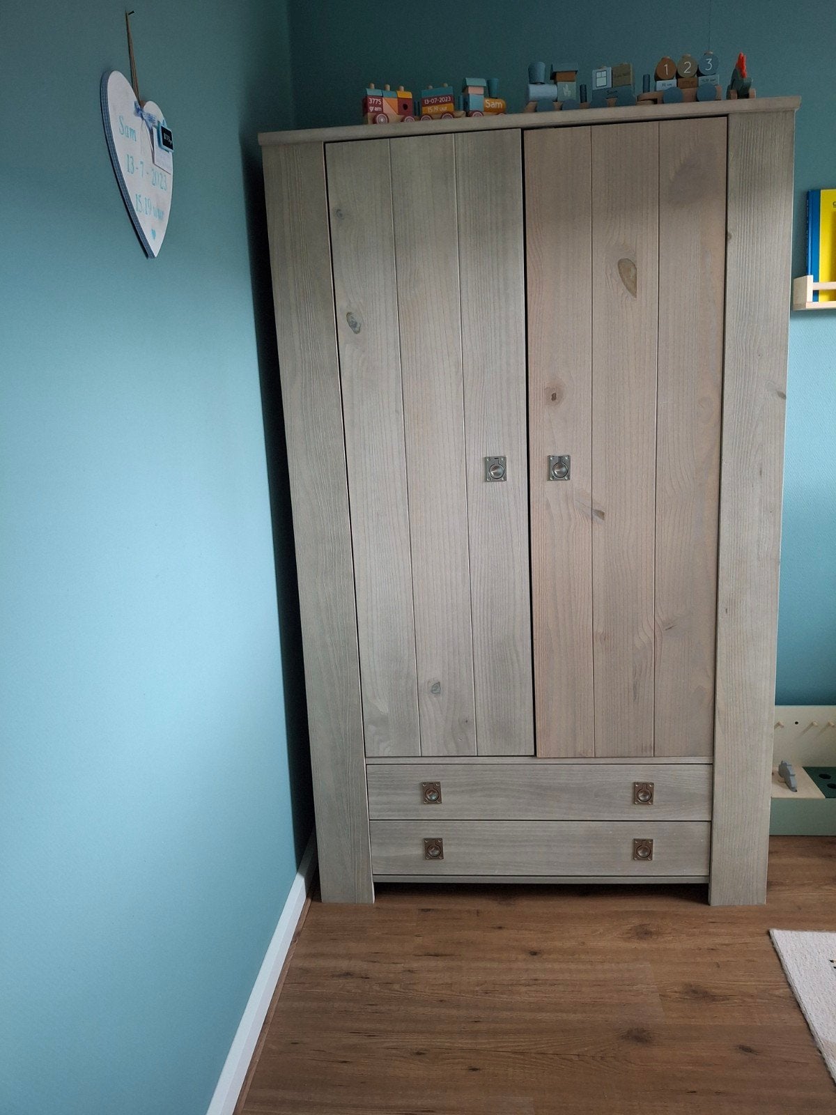 Complete Babykamer Set: Ledikant, Commode, Kledingkast, Kinderen en Baby's, Kinderkamer | Complete kinderkamers, Ophalen, Gebruikt