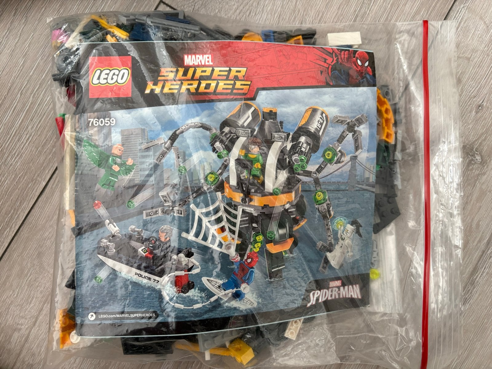 LEGO Super Heroes 76059 Spider-Man Doc Ock's Tentacle Trap, Ophalen of Verzenden, Gebruikt